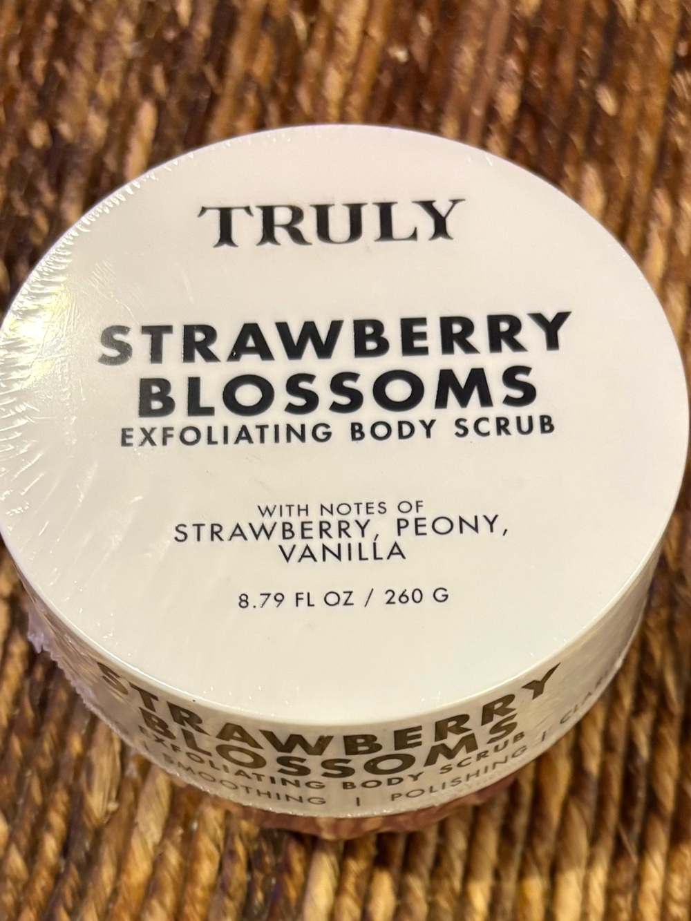 TRULY Strawberry Blossoms Exfoliating Body Scrub - NEW